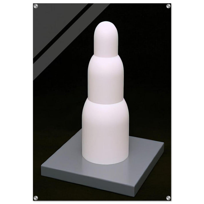 Three Stacked Domes - Sol LeWitt Acrylic Print - 70x100 cm / 28x40″ inches