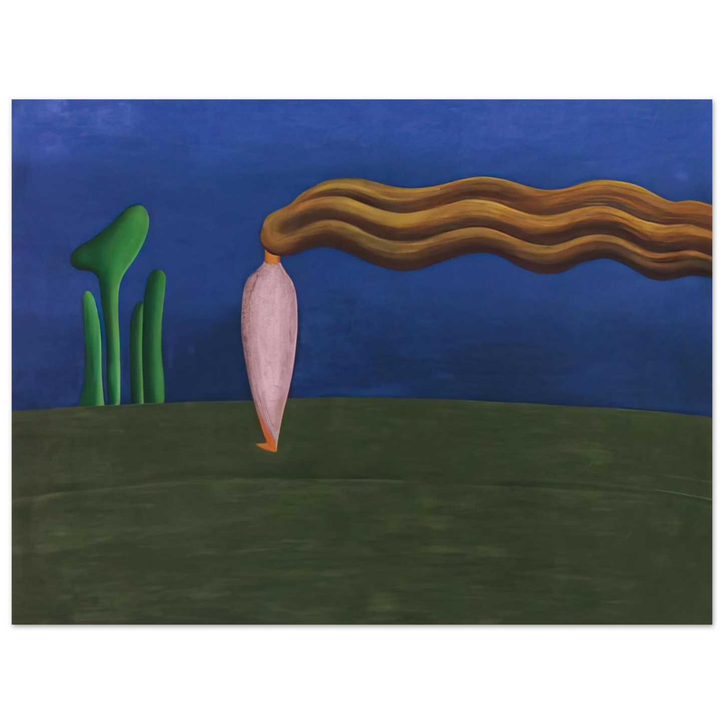 Tarsila do Amaral - Composition Lonely Figure 75x100 cm / 30x40inches Fine Art Poster