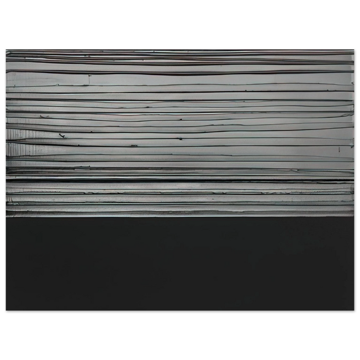 Pierre Soulages - Peinture 12 November 2008 diptyque - 2008 75x100 cm / 30x40inches Fine Art Poster