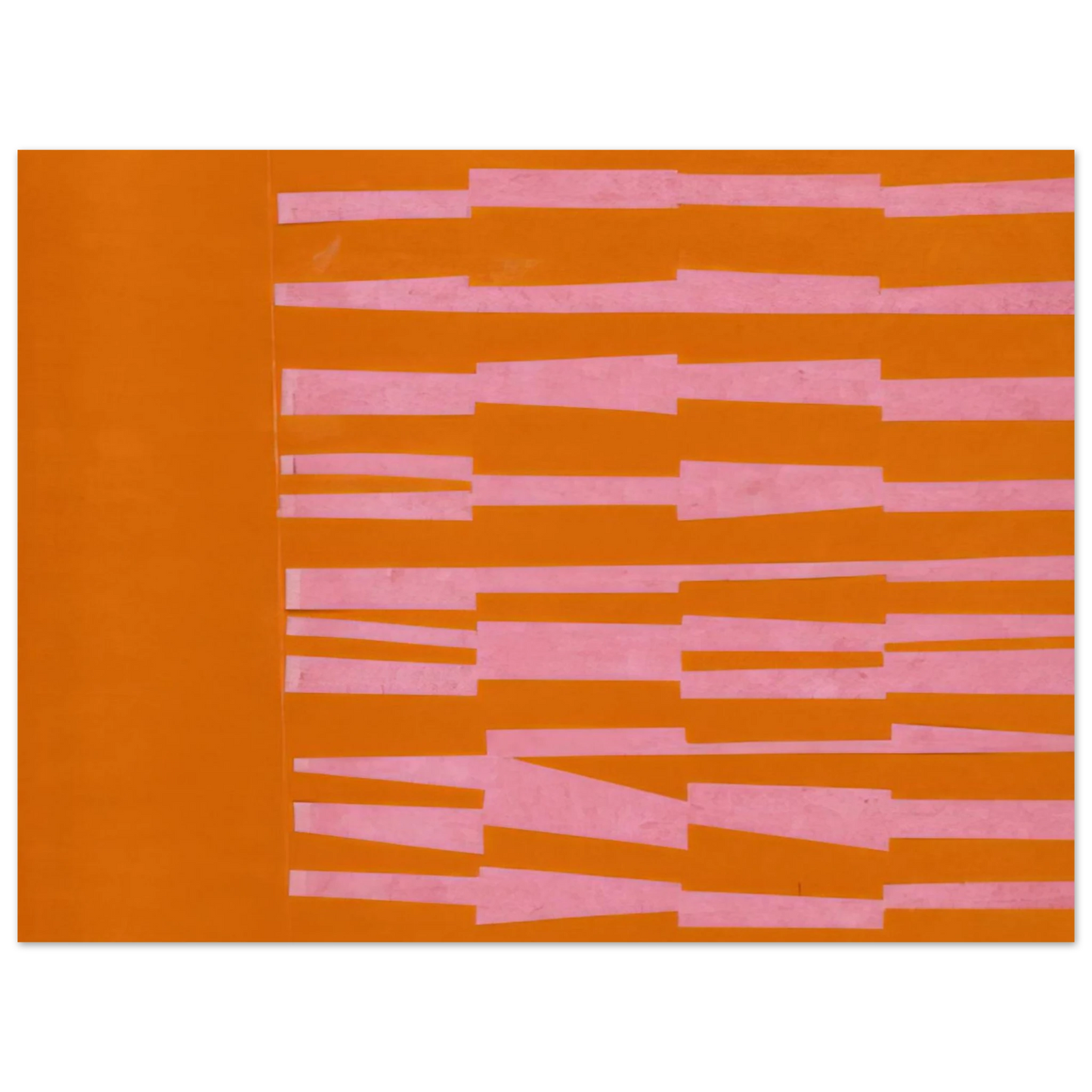 Ellsworth Kelly - Pink and Orange from the series Line Form Color 75x100 cm / 30x40inches Fine Art Poster