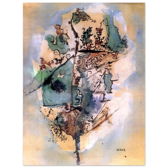 Wols - Bleu optimiste - 1951 75x100 cm / 30x40inches Fine Art Poster