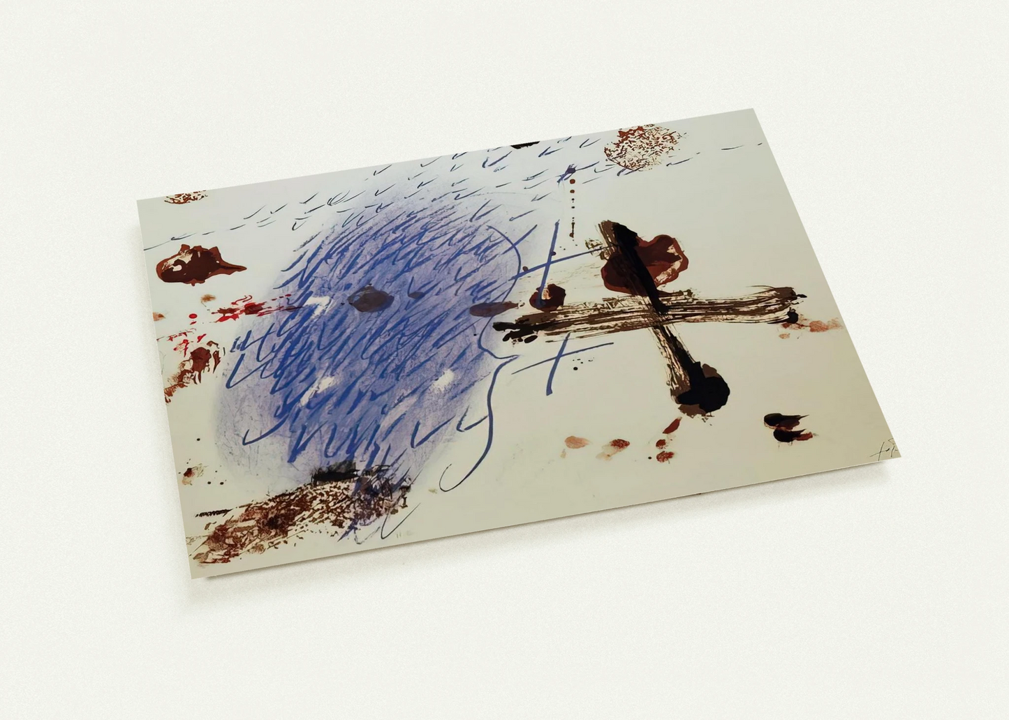 BAN DE LOO COLOGNE 1972 By Antoni Tapies Pack of 10 Post Cards | Antoni Tapies Post Cards | A6 (10.5 x 14.8 cm) - 4.1 x 5.8 inches