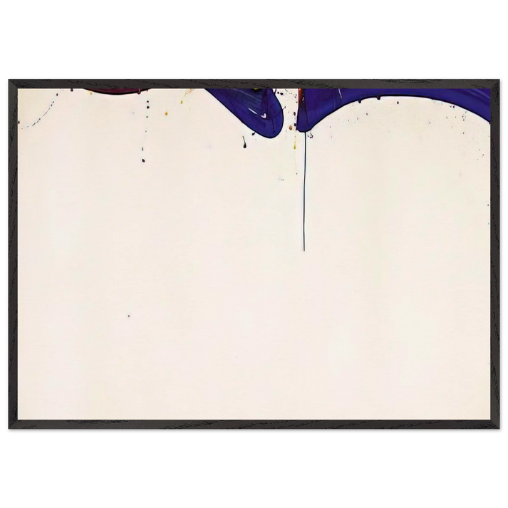 Untitled SF 64-171 - Sam Francis 70x100 cm / 28x40 inches Framed Art Print – Black Wooden Frame