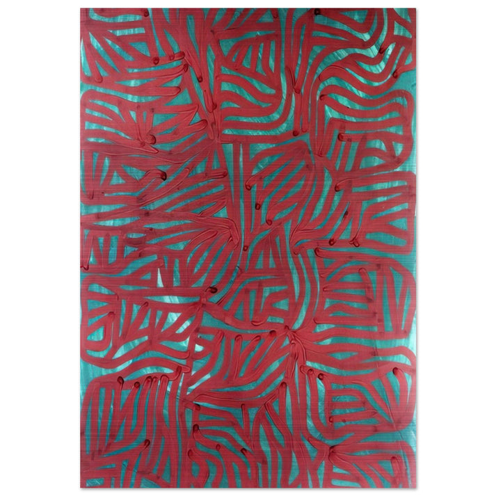 Irregular Grid - Sol LeWitt Brushed Aluminum Print - 70x100 cm / 28x40 inches | Sol LeWitt Aluminum Print | Sol LeWitt Prints