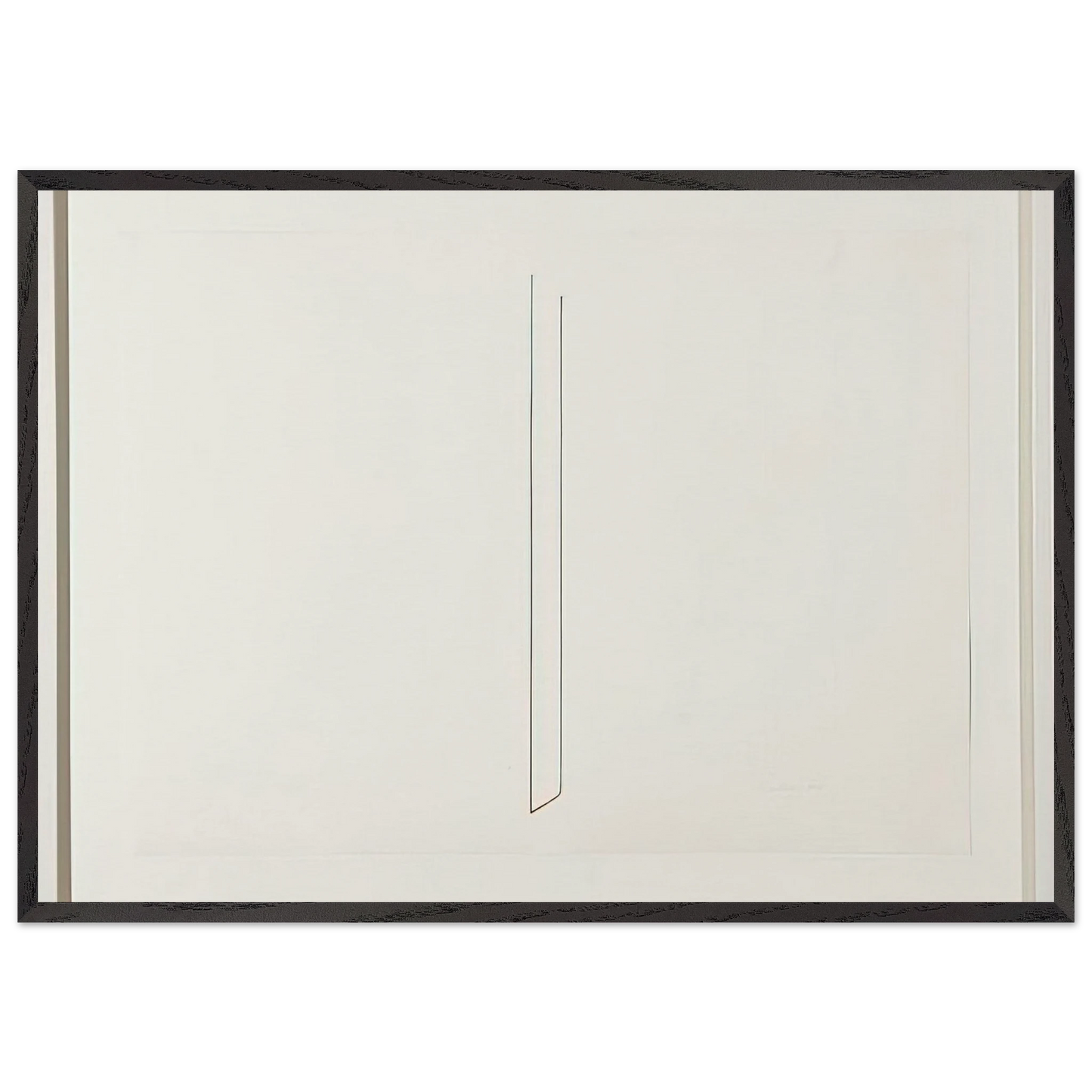 Untitled - 1975 N3 - Fred Sandback 70x100 cm / 28x40 inches Framed Art Print – Black Wooden Frame