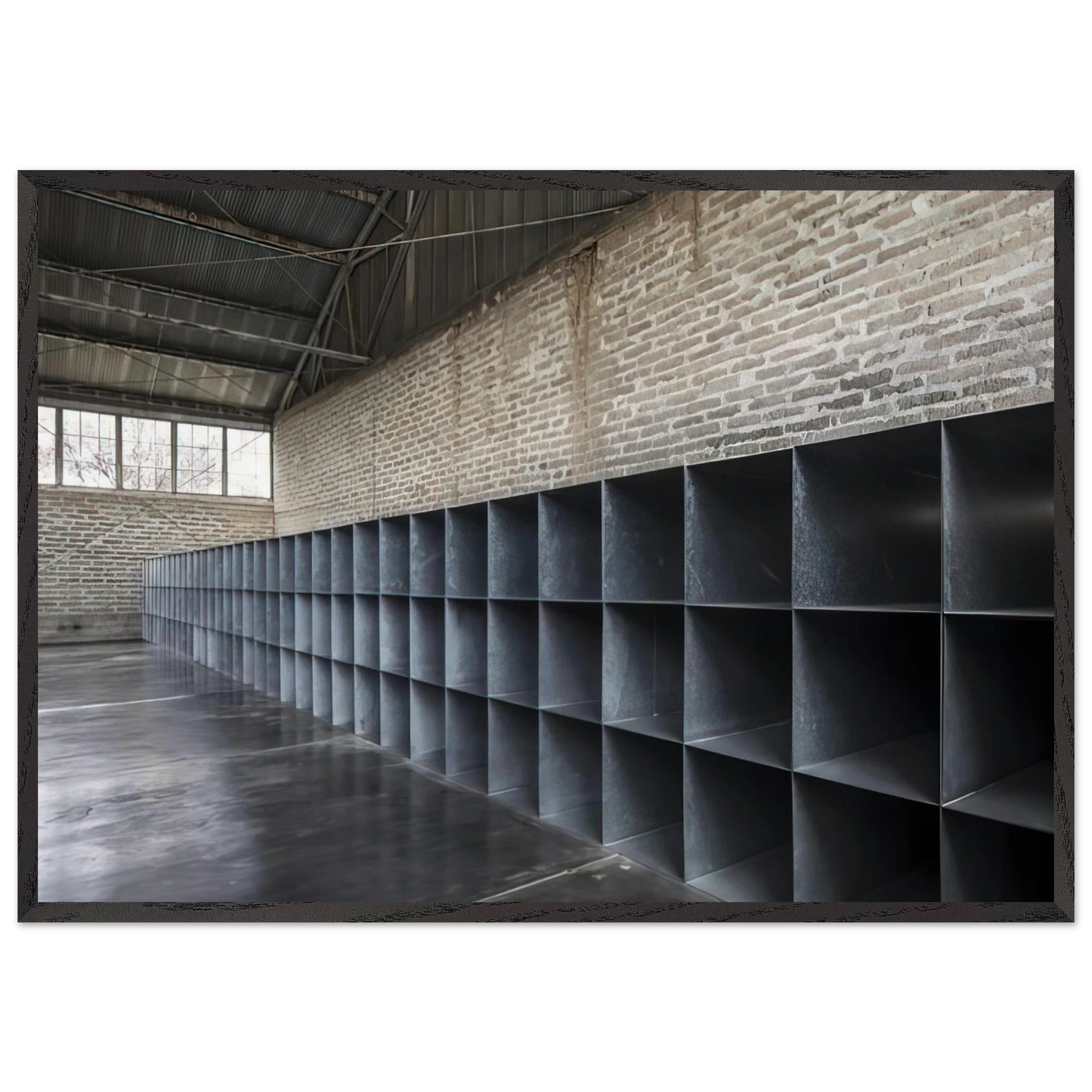 Untitled The Block - 1969 - Donald Judd 70x100 cm / 28x40 inches Framed Art Print – Black Wooden Frame