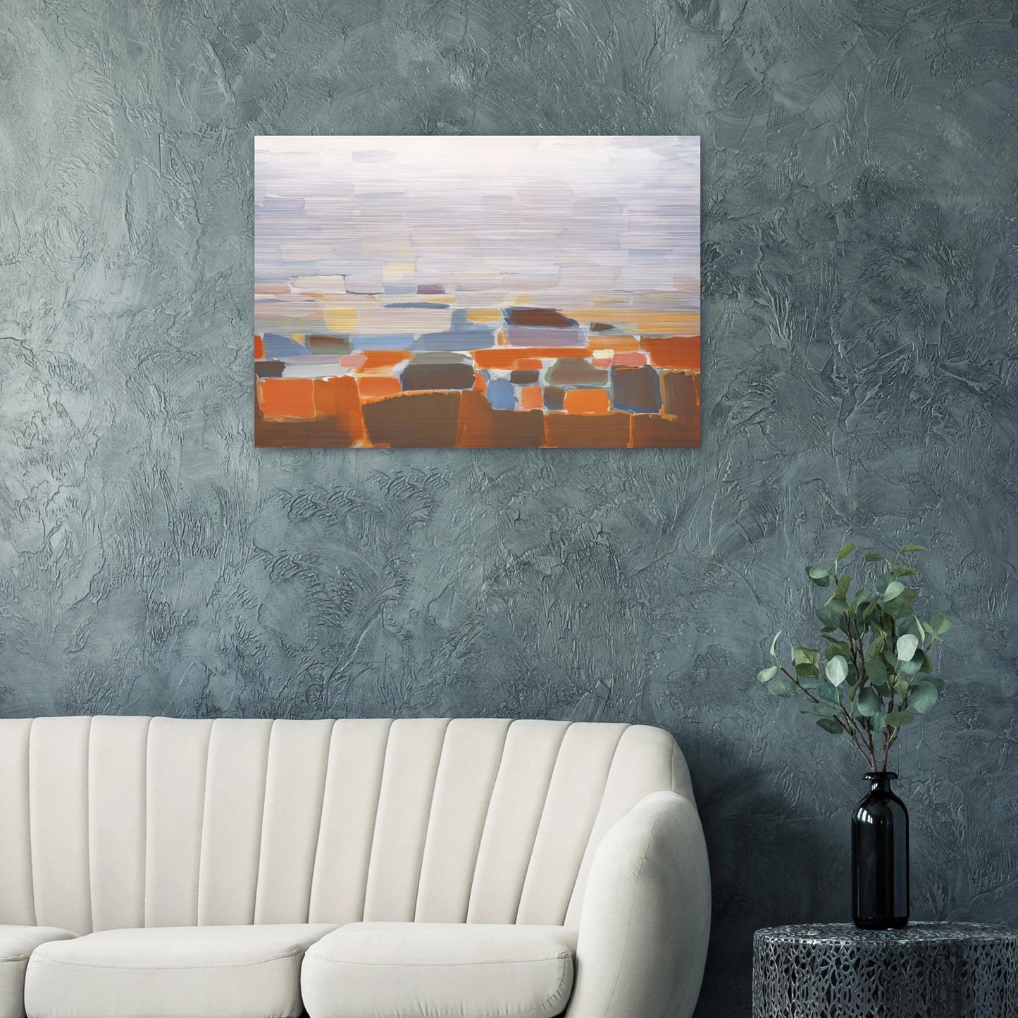 Ciel - Art Informel - Nicolas de Stael Brushed Aluminum Print - 70x100 cm / 28x40 inches | Nicolas de Stael Aluminum Print | Nicolas de Stael Prints