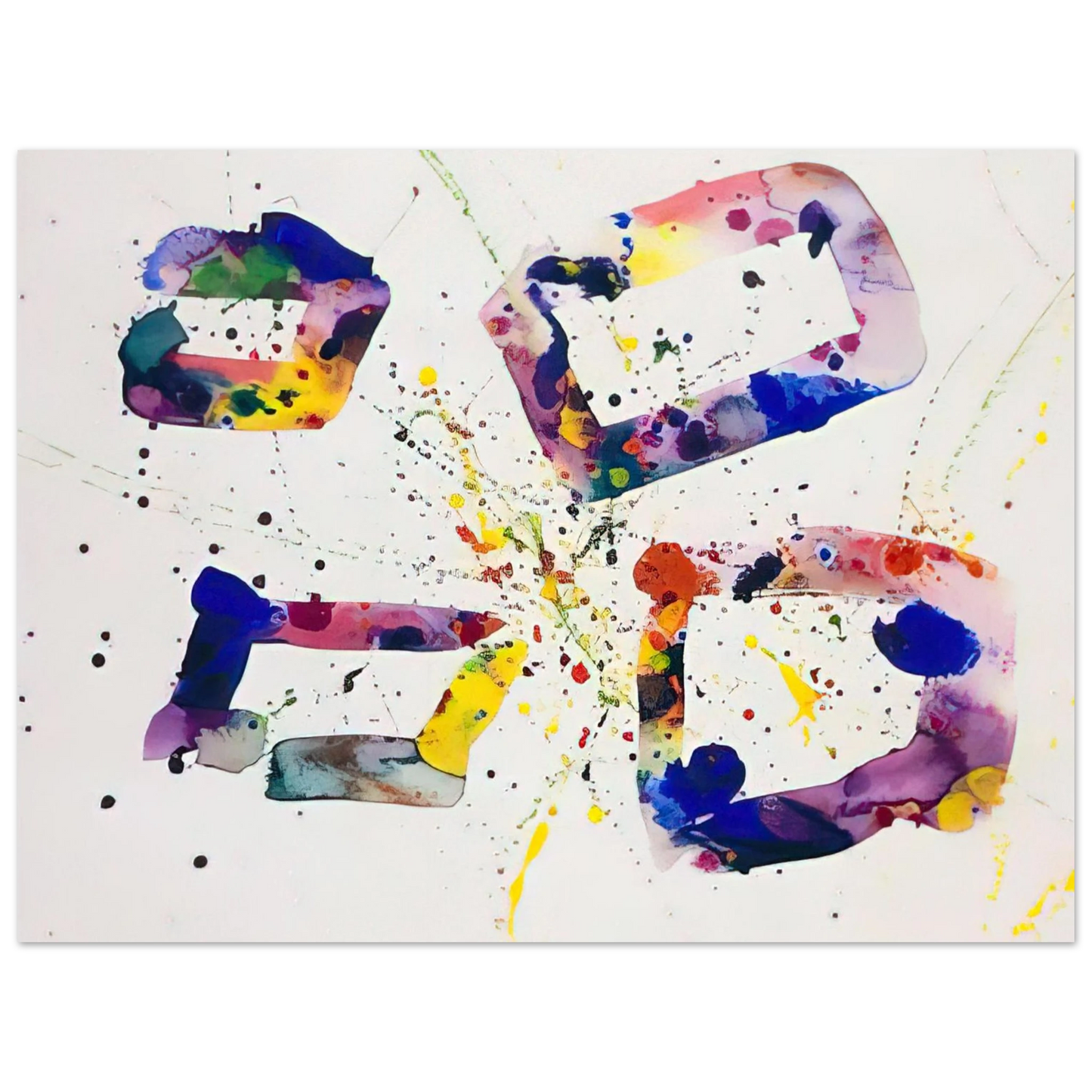 Sam Francis - Untitled SF74-189 75x100 cm / 30x40inches Fine Art Poster