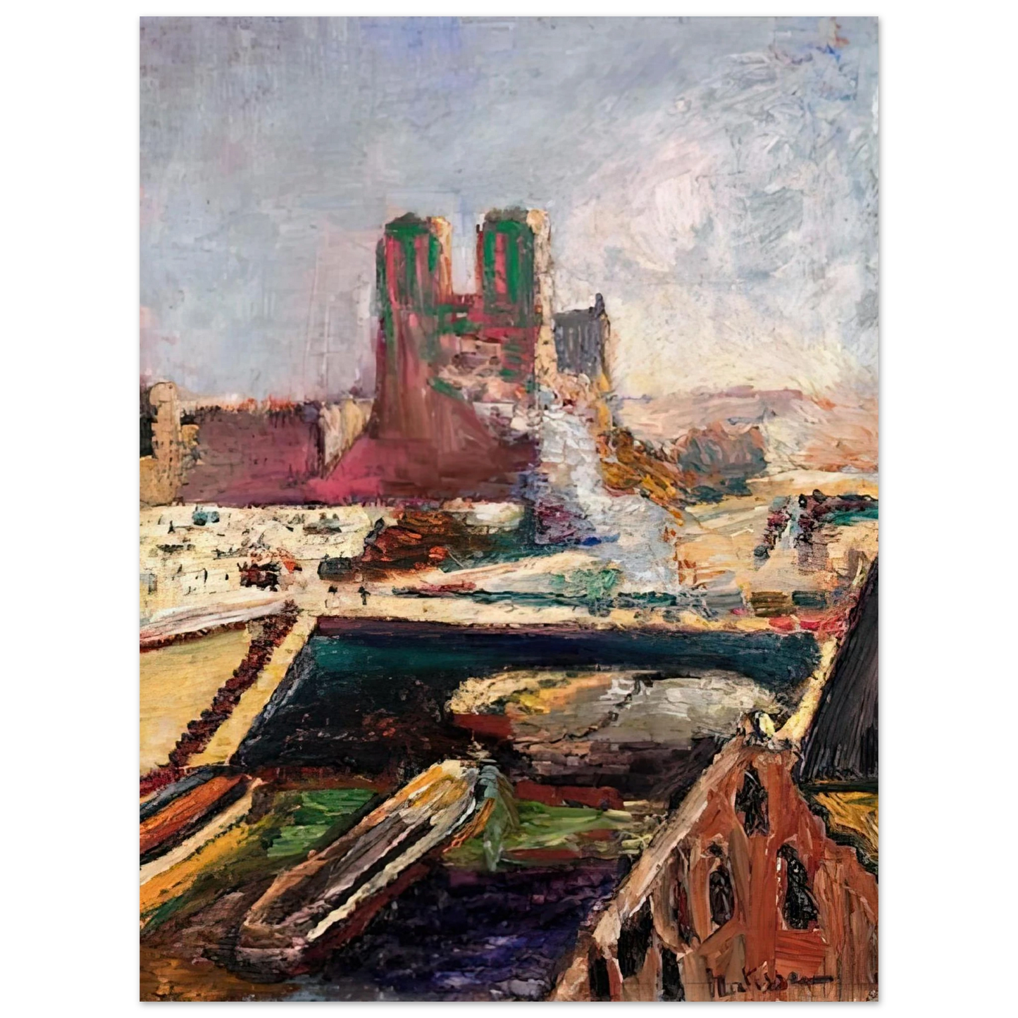 Henri Matisse - NOTRE DAME 1900 75x100 cm / 30x40inches Fine Art Poster