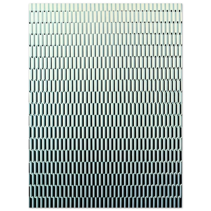 Francois Morellet - 4 trames de tirets pivotées sur un côté - 1971 75x100 cm / 30x40inches Fine Art Poster