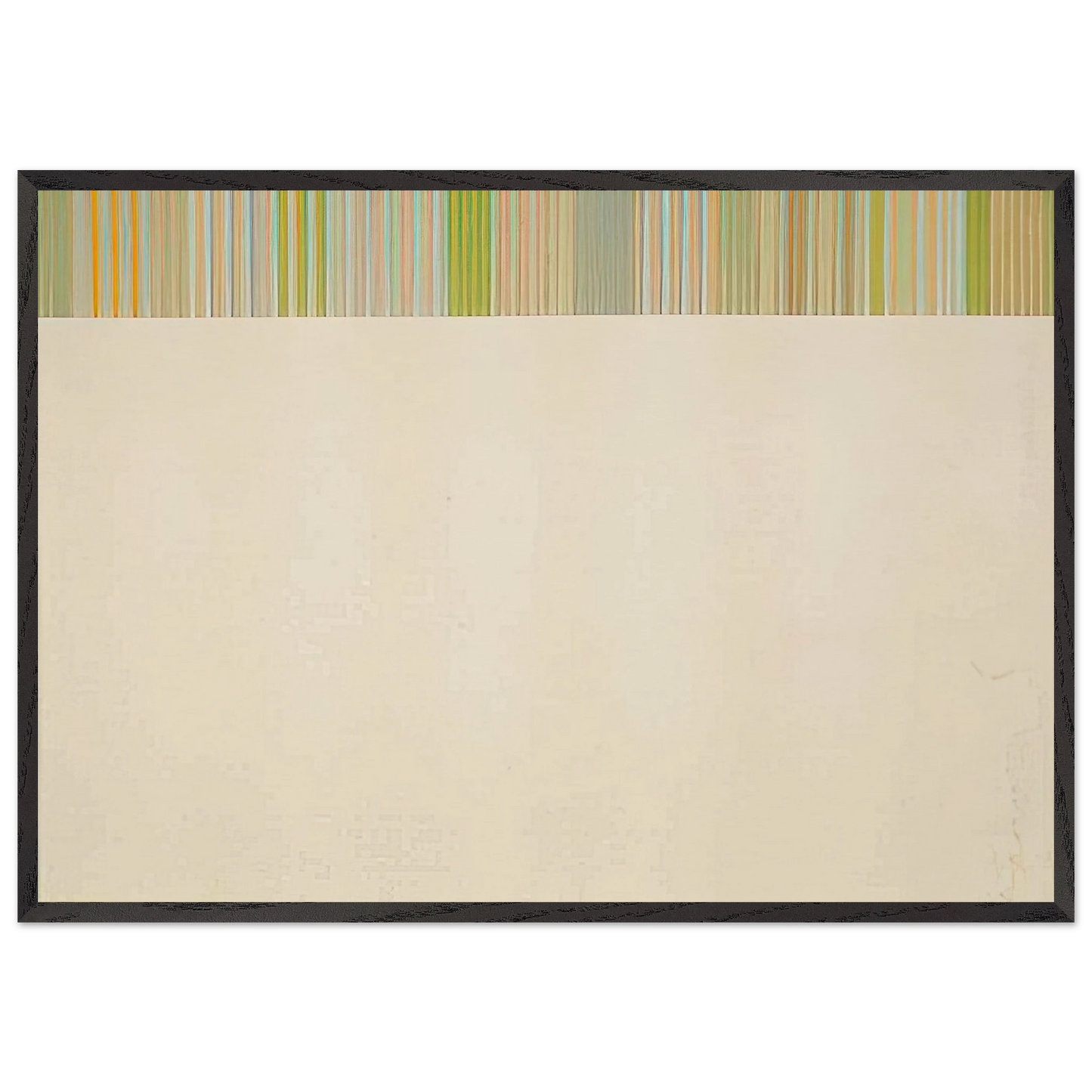 Treble - 1975 - Gene Davis 70x100 cm / 28x40 inches Framed Art Print – Black Wooden Frame