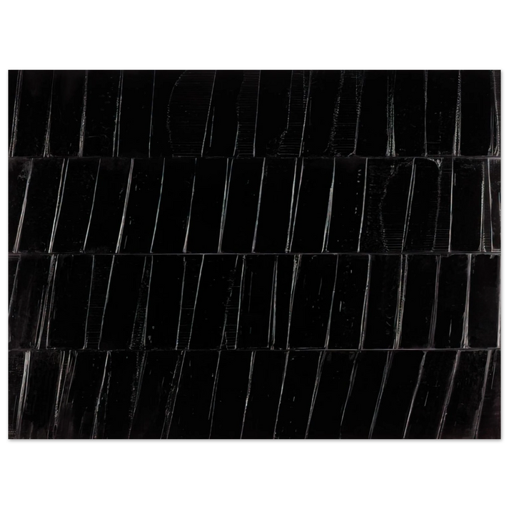 Pierre Soulages - Peinture 324 x 362 cm, 1985 Polyptyque C - 1985 75x100 cm / 30x40inches Fine Art Poster