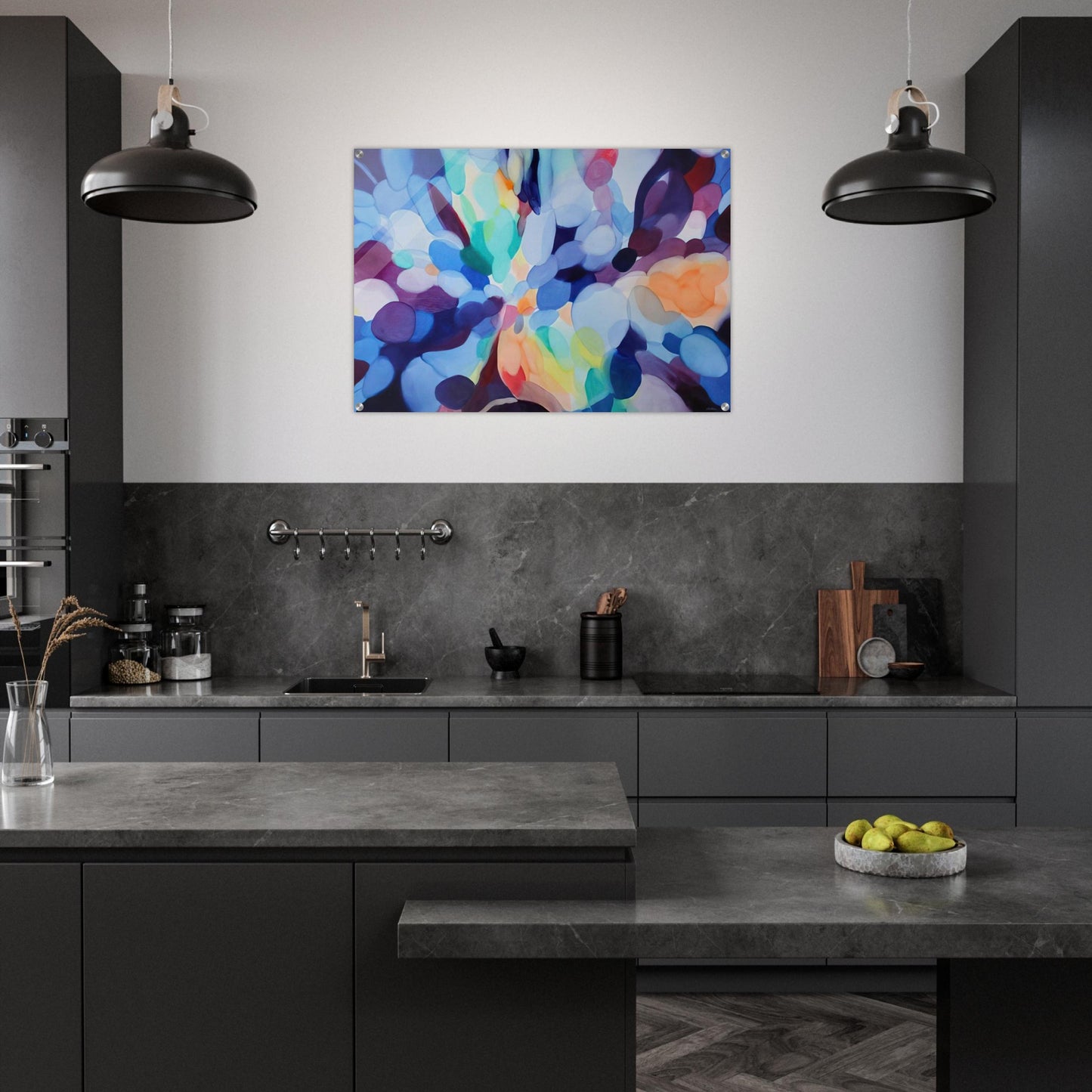 Through Sleep to Orange - Alice Baber Acrylic Print - 70x100 cm / 28x40″ inches