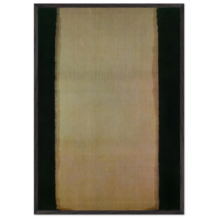 Blue Umber - 1979 - Yun Hyong-keun 70x100 cm / 28x40 inches Framed Art Print – Black Wooden Frame