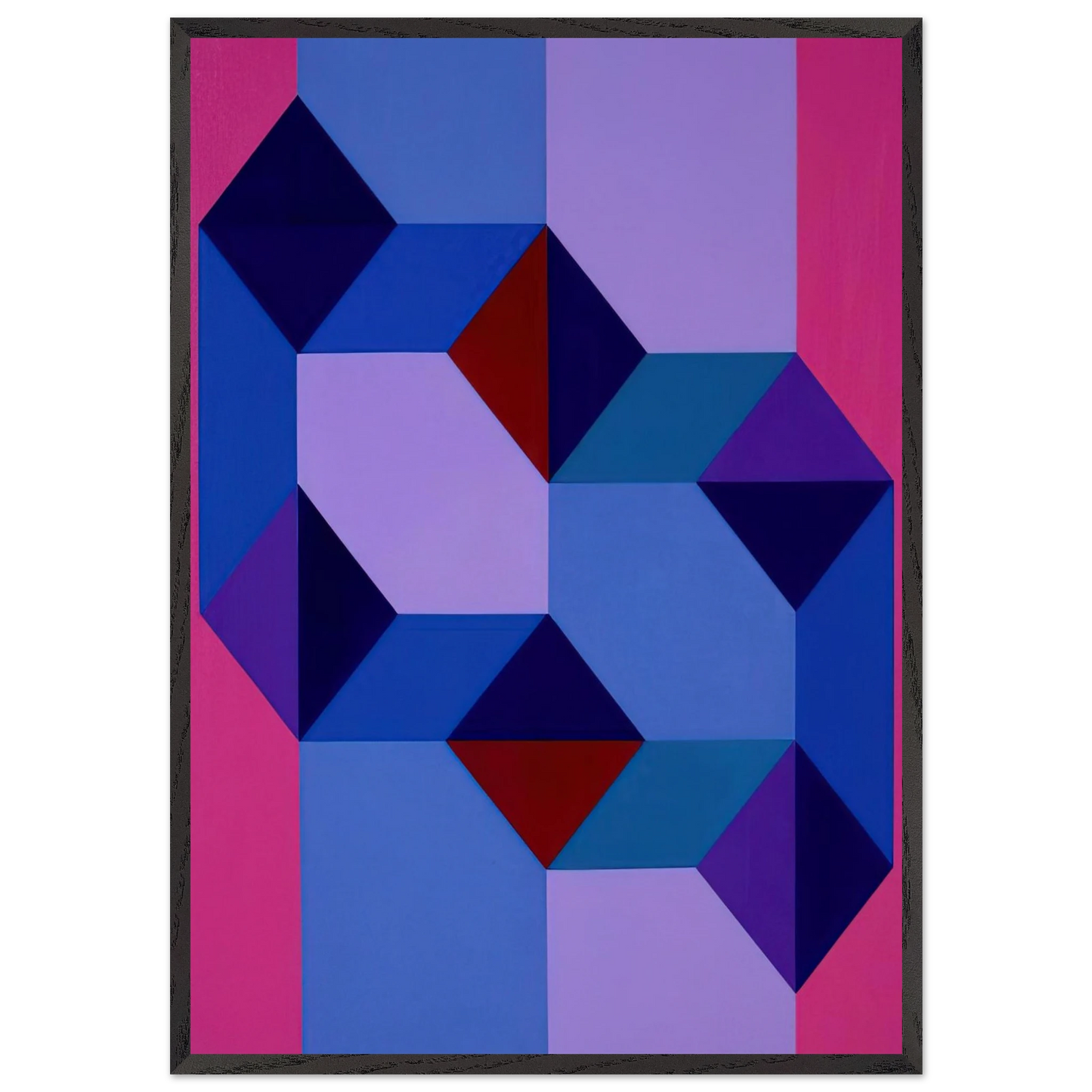 Untitled - Concretism N2 - Tomas Maldonado 70x100 cm / 28x40 inches Framed Art Print – Black Wooden Frame