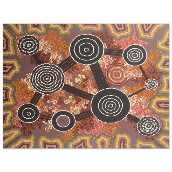 Clifford Possum Tjapaltjarri - Untitled - 1996 75x100 cm / 30x40inches Fine Art Poster