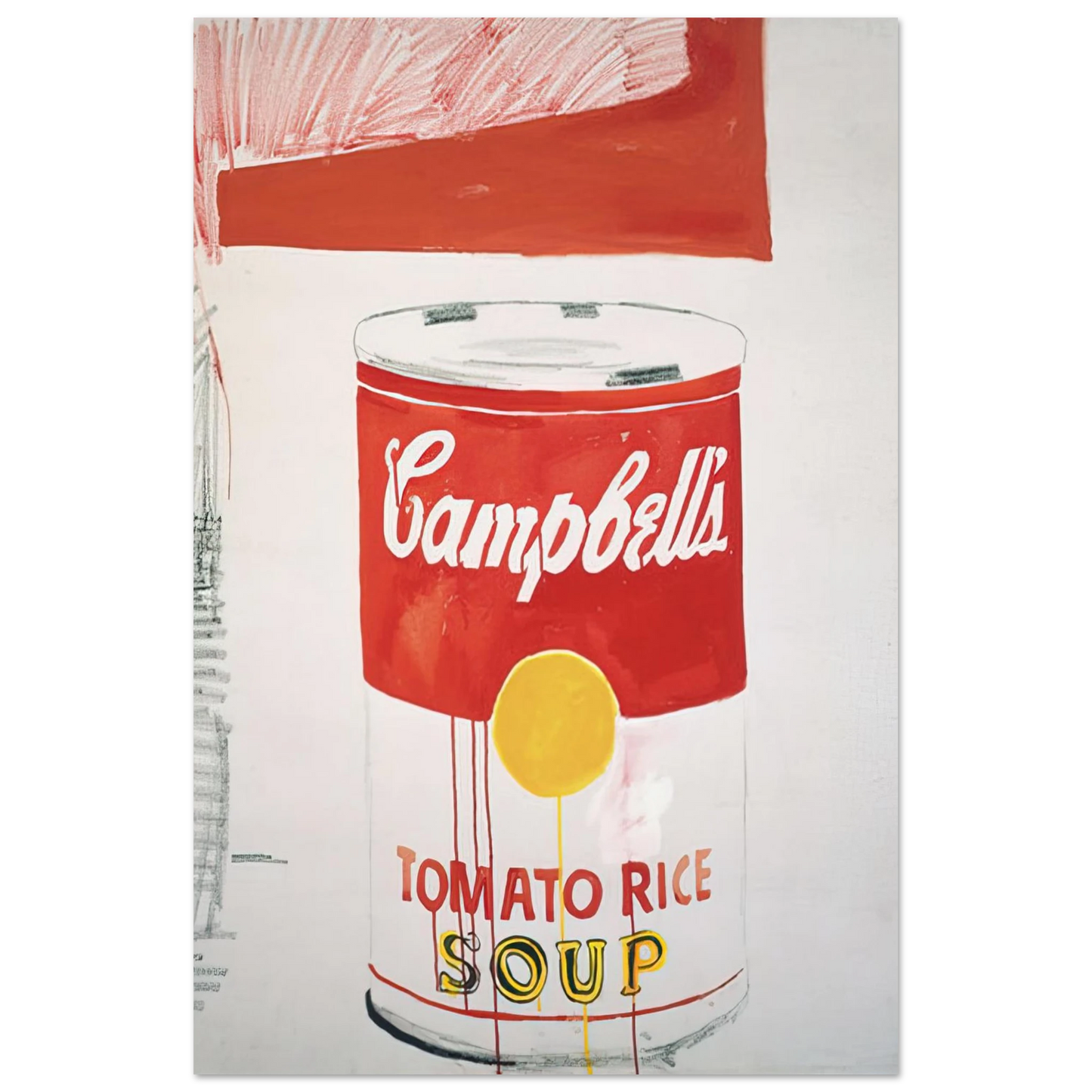 Andy Warhol - Campbell's Soup Can Tomato Rice Fine Art Poster