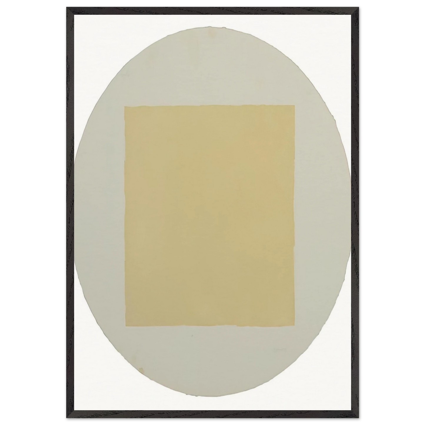 Untitled from Seven Aquatints - Robert Ryman 70x100 cm / 28x40 inches Framed Art Print – Black Wooden Frame