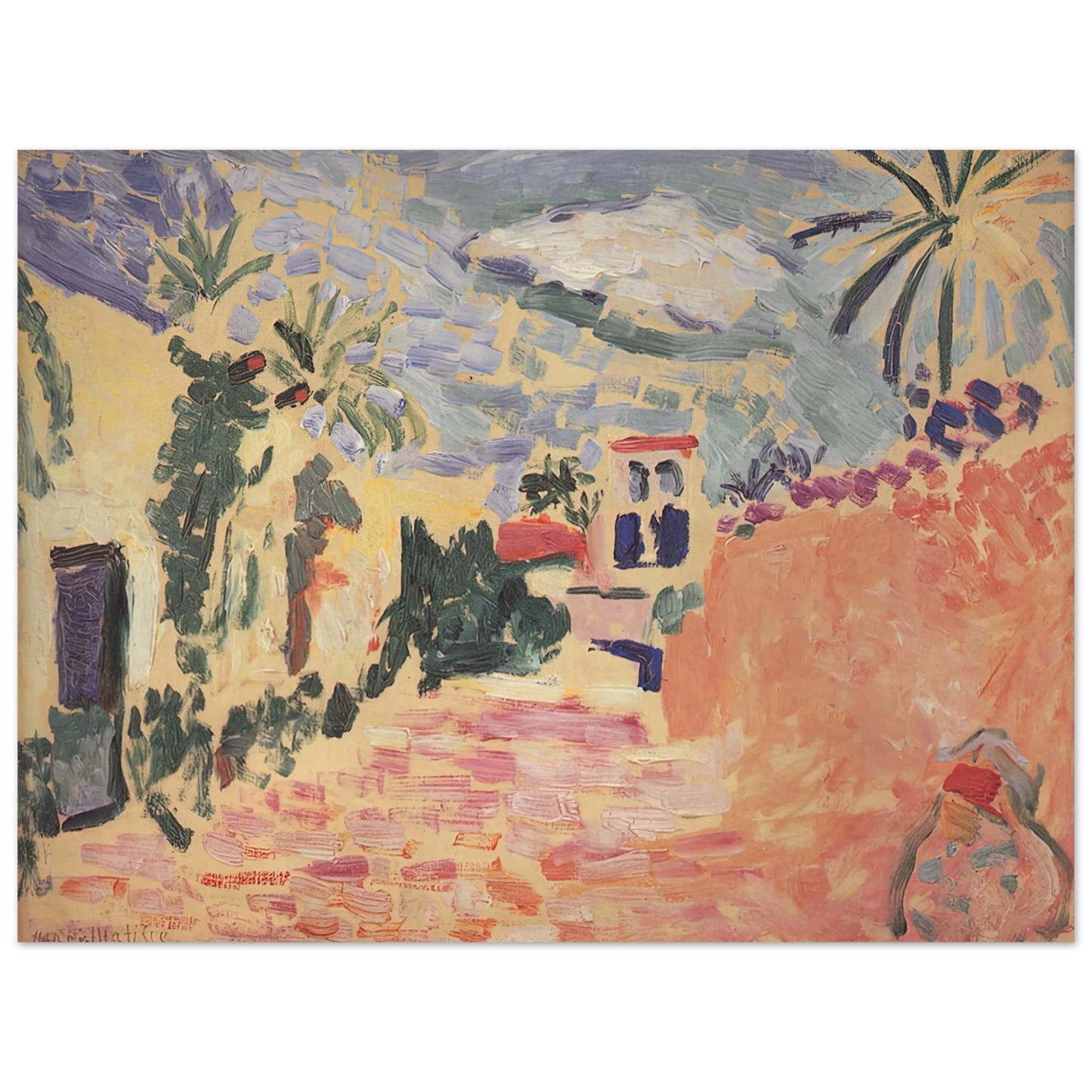 Henri Matisse - STREET AT BISKRA 1906 75x100 cm / 30x40inches Fine Art Poster