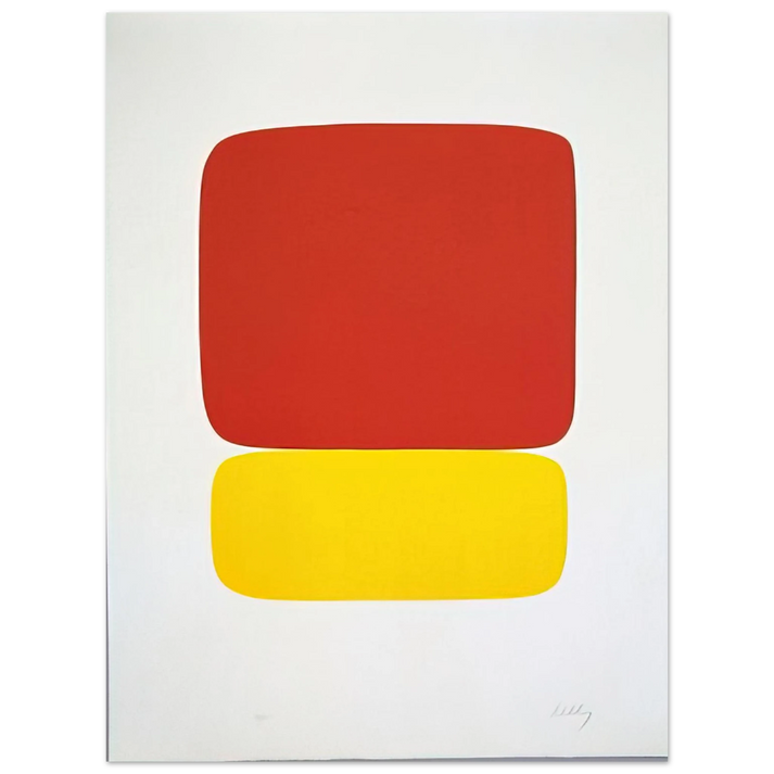 Ellsworth Kelly - Red over Yellow from Suite of Twenty-Seven Color Lithographs 75x100 cm / 30x40inches Fine Art Poster