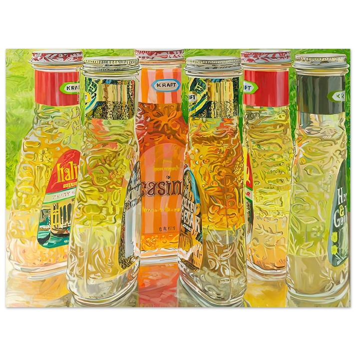 Janet Fish - KRAFT SALAD DRESSING 1973 75x100 cm / 30x40inches Fine Art Poster