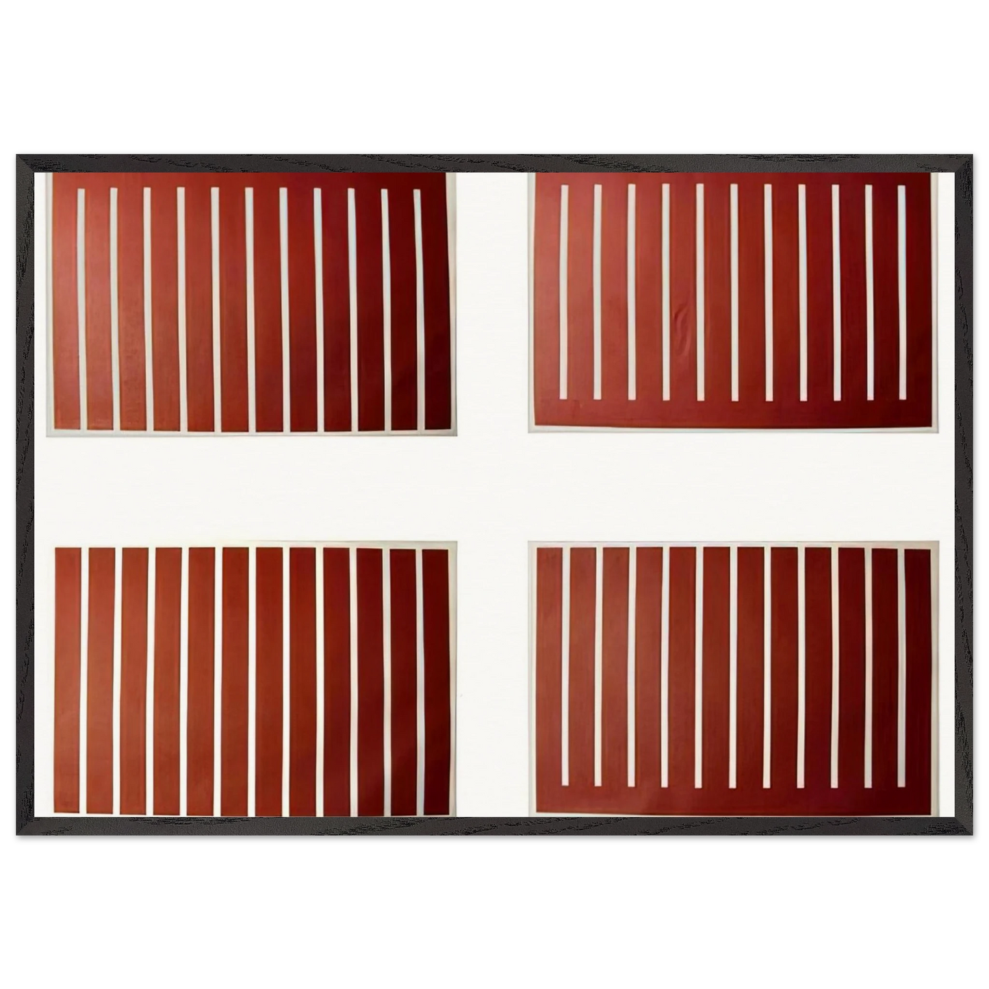 Untitled - 1992 N2 - Donald Judd 70x100 cm / 28x40 inches Framed Art Print – Black Wooden Frame