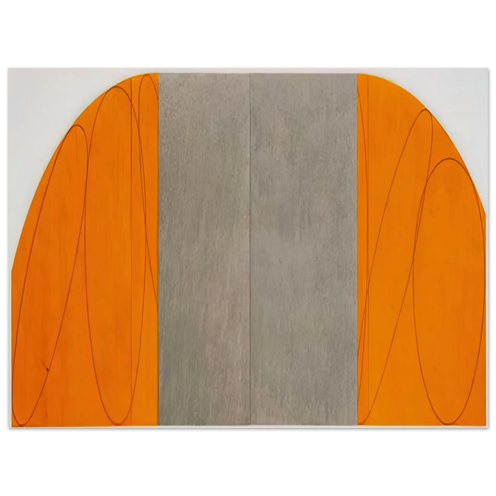 Robert Mangold - CURVED PLANE FIGURE VIII 1995 75x100 cm / 30x40inches Fine Art Poster
