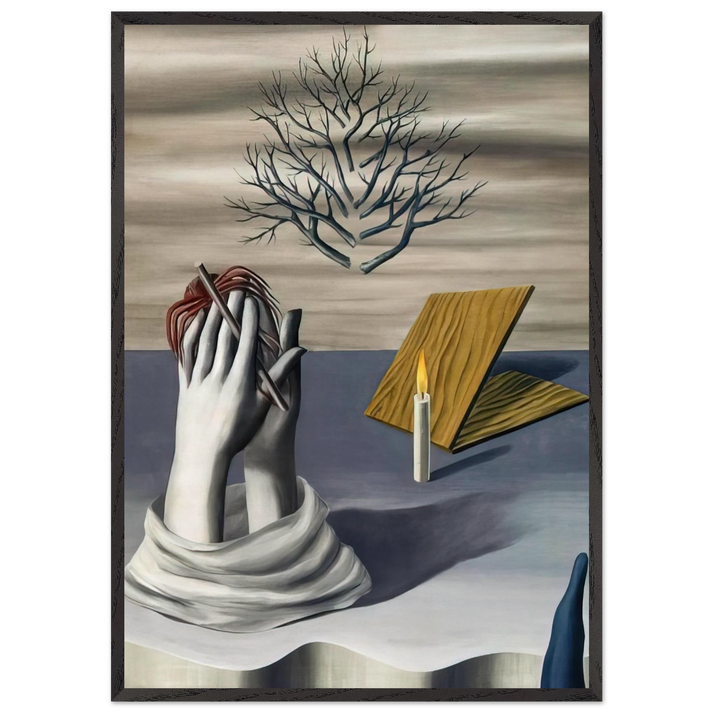THE DAWN OF CAYENNE 1926 - Rene Magritte 70x100 cm / 28x40 inches Framed Art Print – Black Wooden Frame