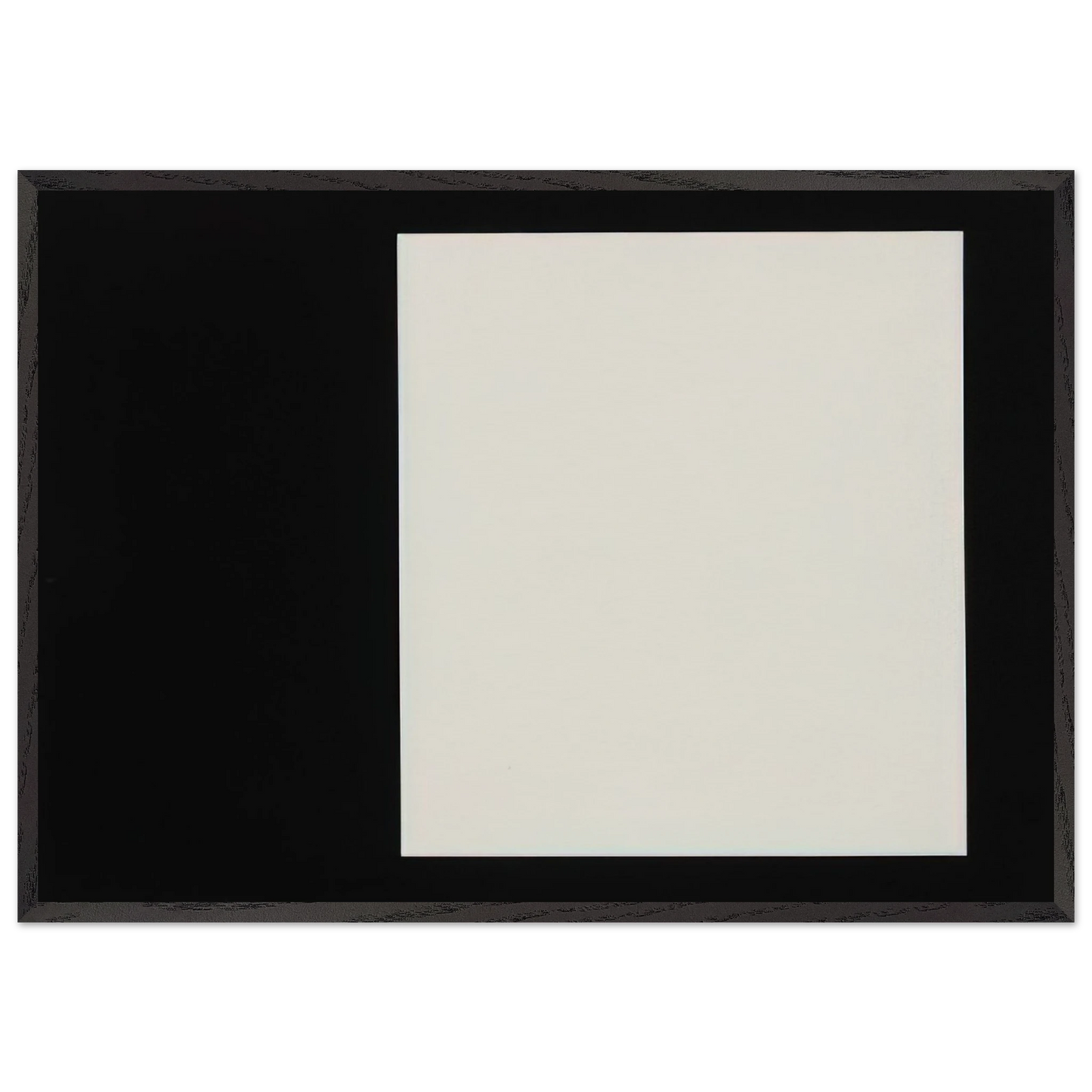 Rectangle from the series Line Form Color - Ellsworth Kelly 70x100 cm / 28x40 inches Framed Art Print – Black Wooden Frame