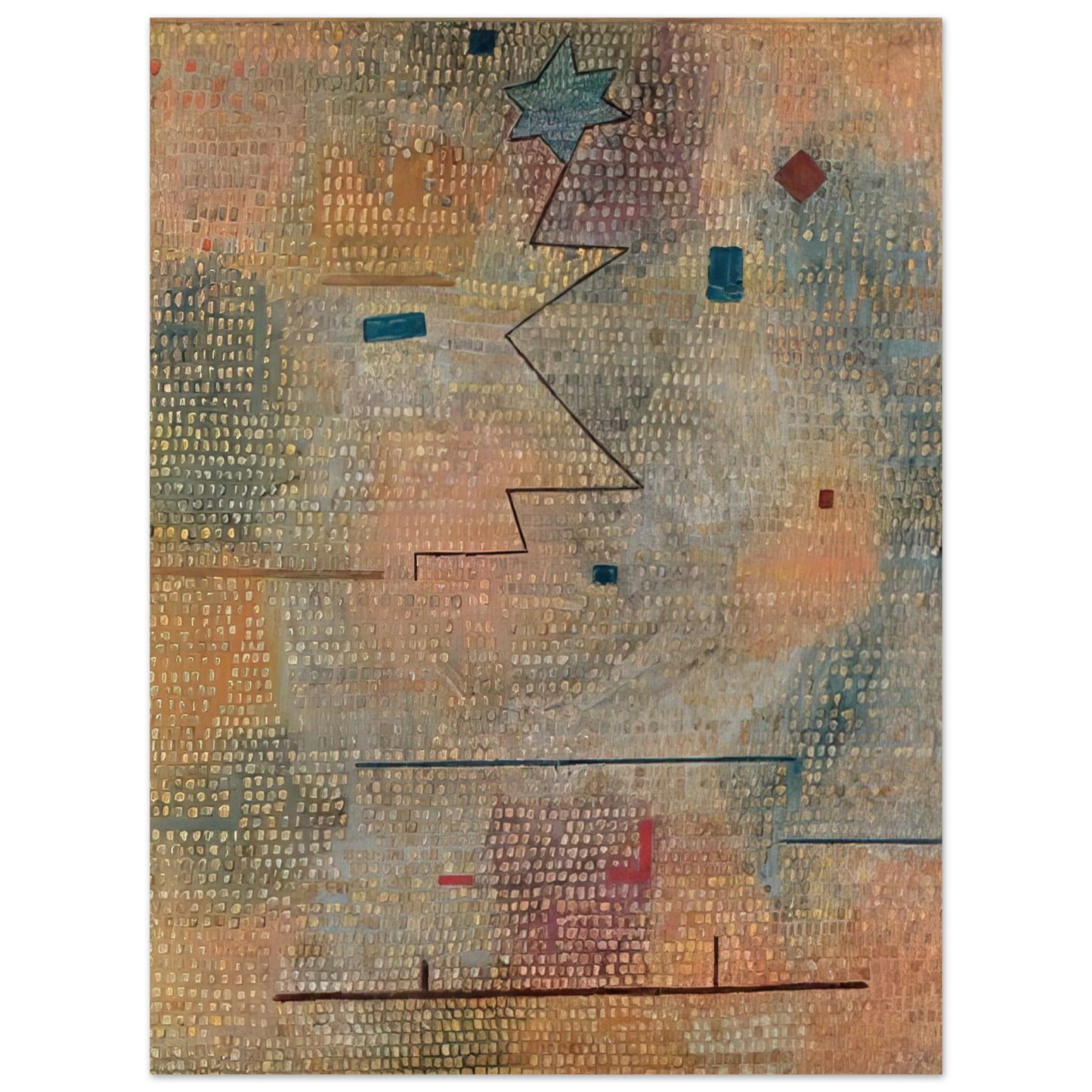 Paul Klee - RISING STAR 1923 75x100 cm / 30x40inches Fine Art Poster