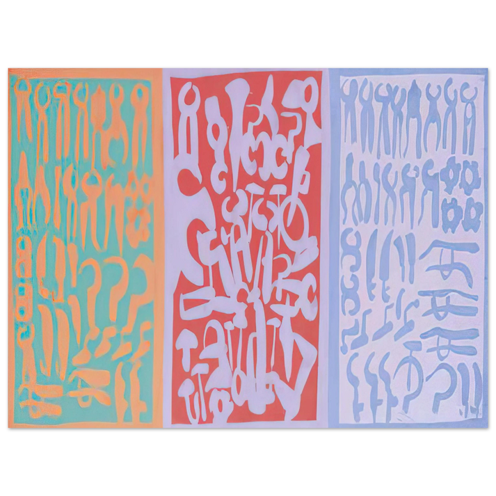 Carla Accardi - Settori - 1962 75x100 cm / 30x40inches Fine Art Poster