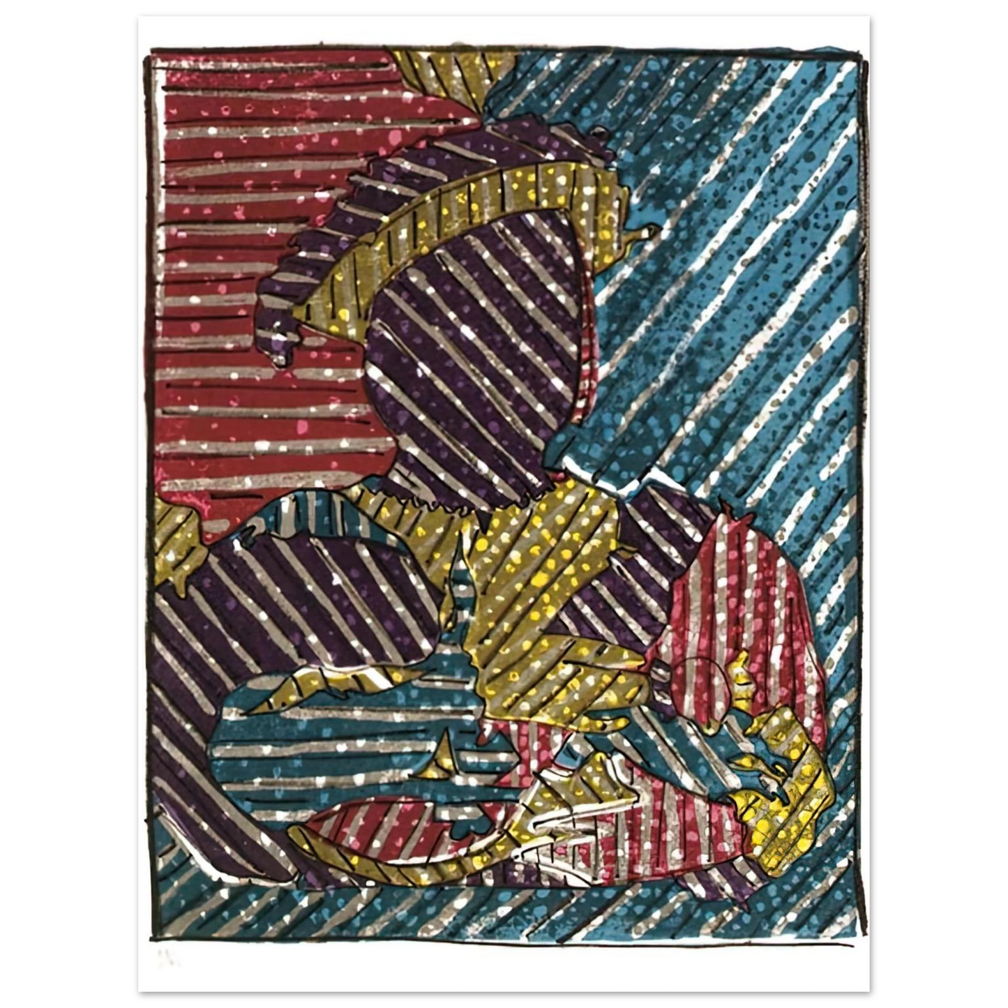 Jasper Johns - AFTER HOLBEIN 75x100 cm / 30x40inches Fine Art Poster