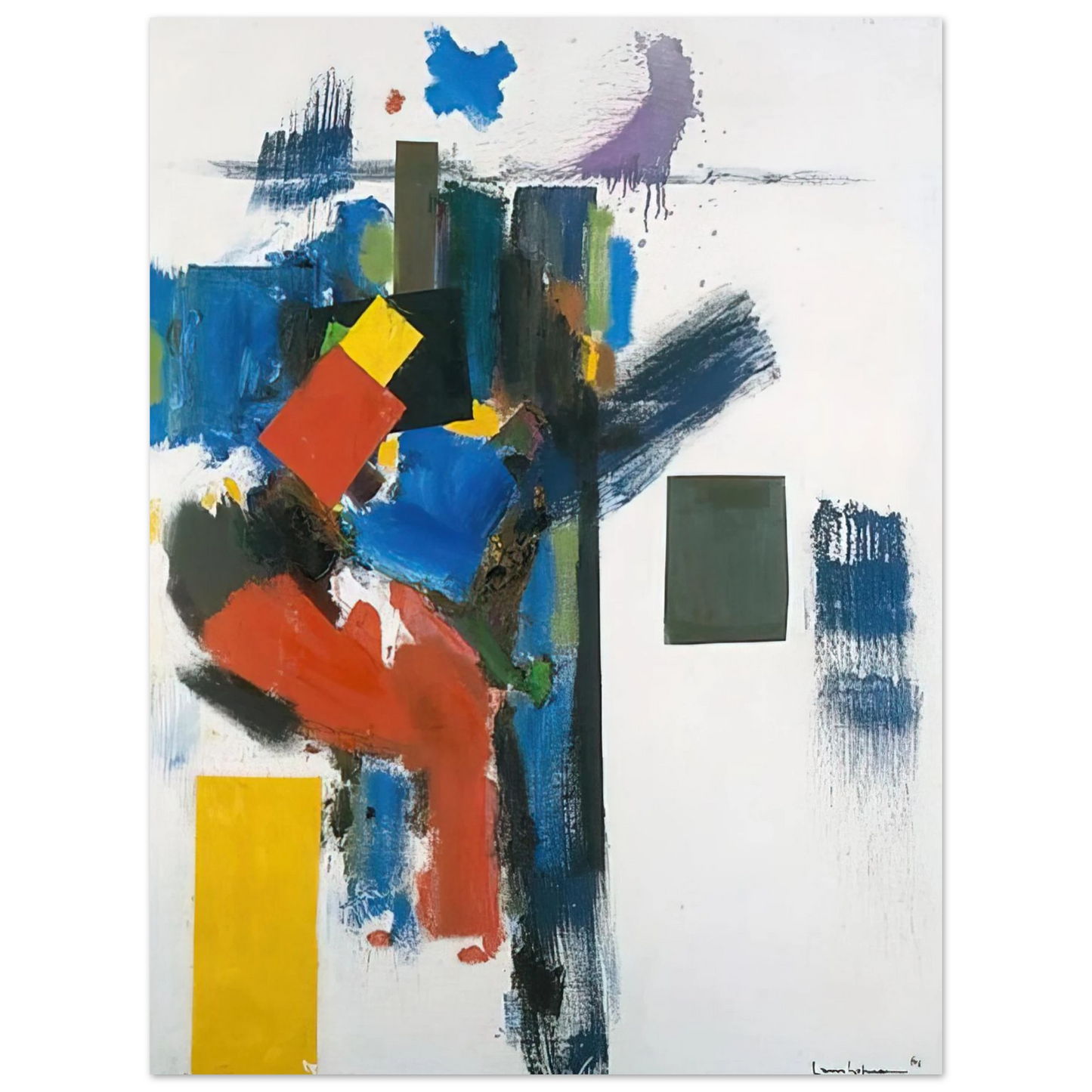 Hans Hofmann - Heraldic Call 75x100 cm / 30x40inches Fine Art Poster