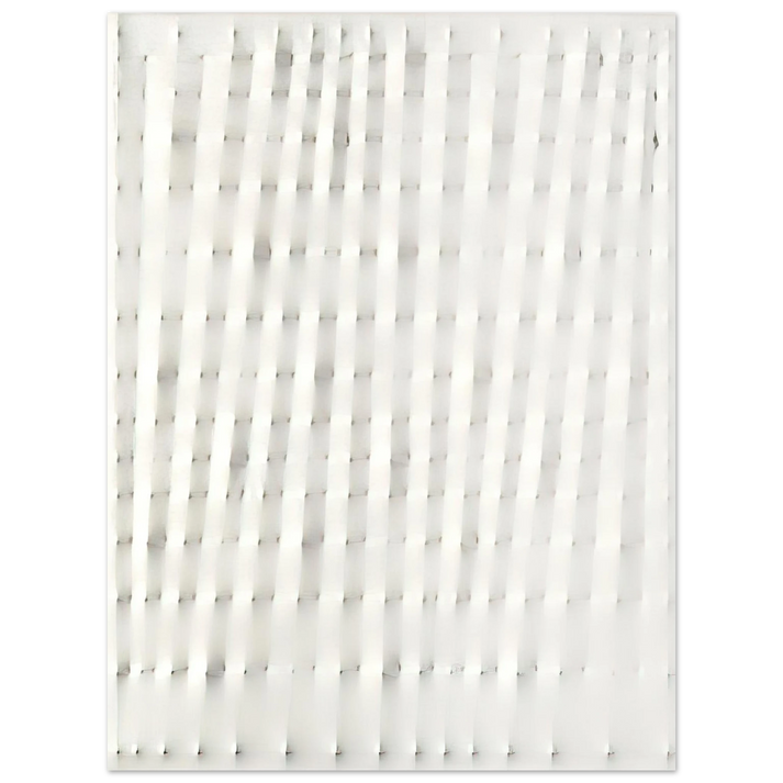 Enrico Castellani - Superficie Bianca - 1985 75x100 cm / 30x40inches Fine Art Poster