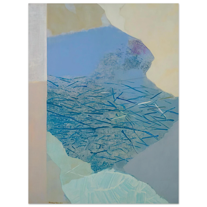 Kenzo Okada - Stream - Abstract Expressionism 75x100 cm / 30x40inches Fine Art Poster