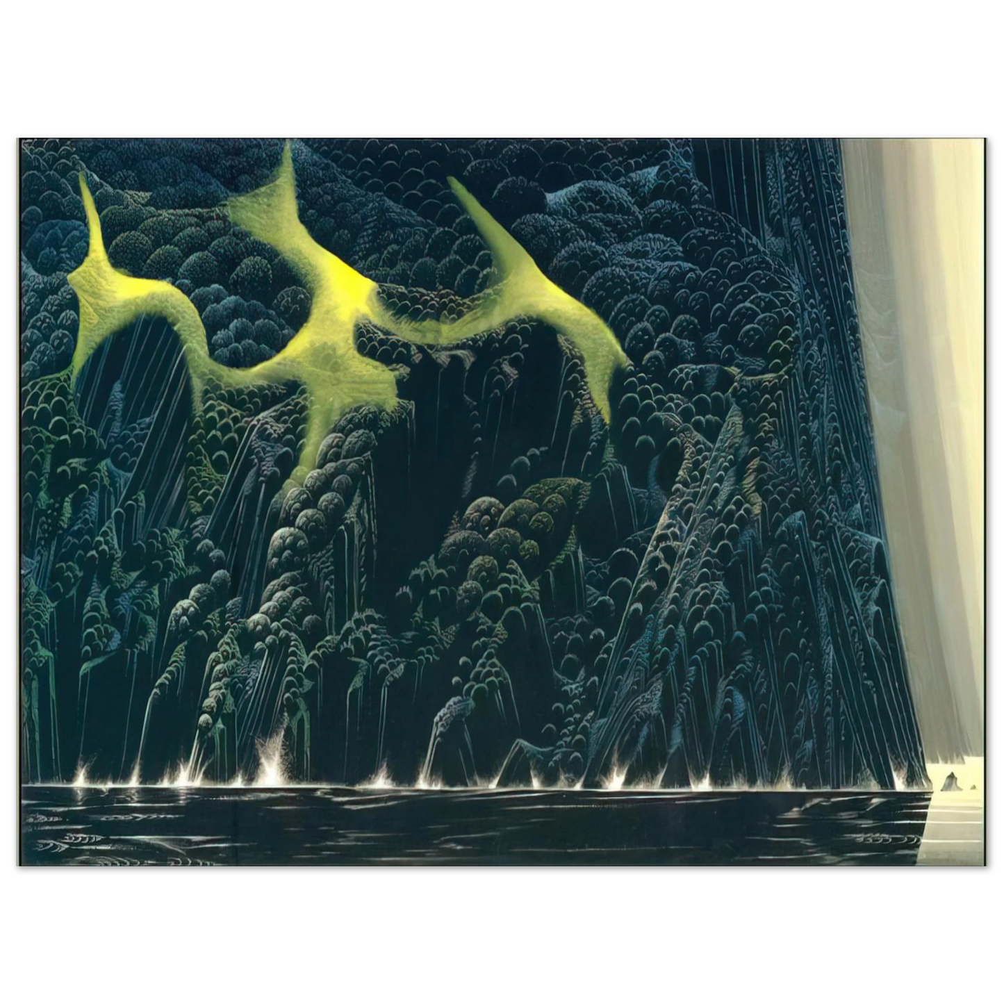 Eyvind Earle - Out of the Sea 75x100 cm / 30x40inches Fine Art Poster