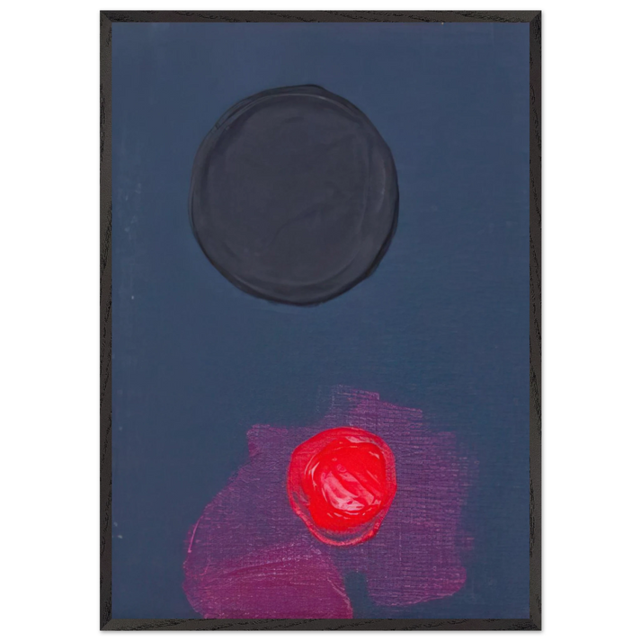 BAS 1974 - Luis Feito 70x100 cm / 28x40 inches Framed Art Print – Black Wooden Frame