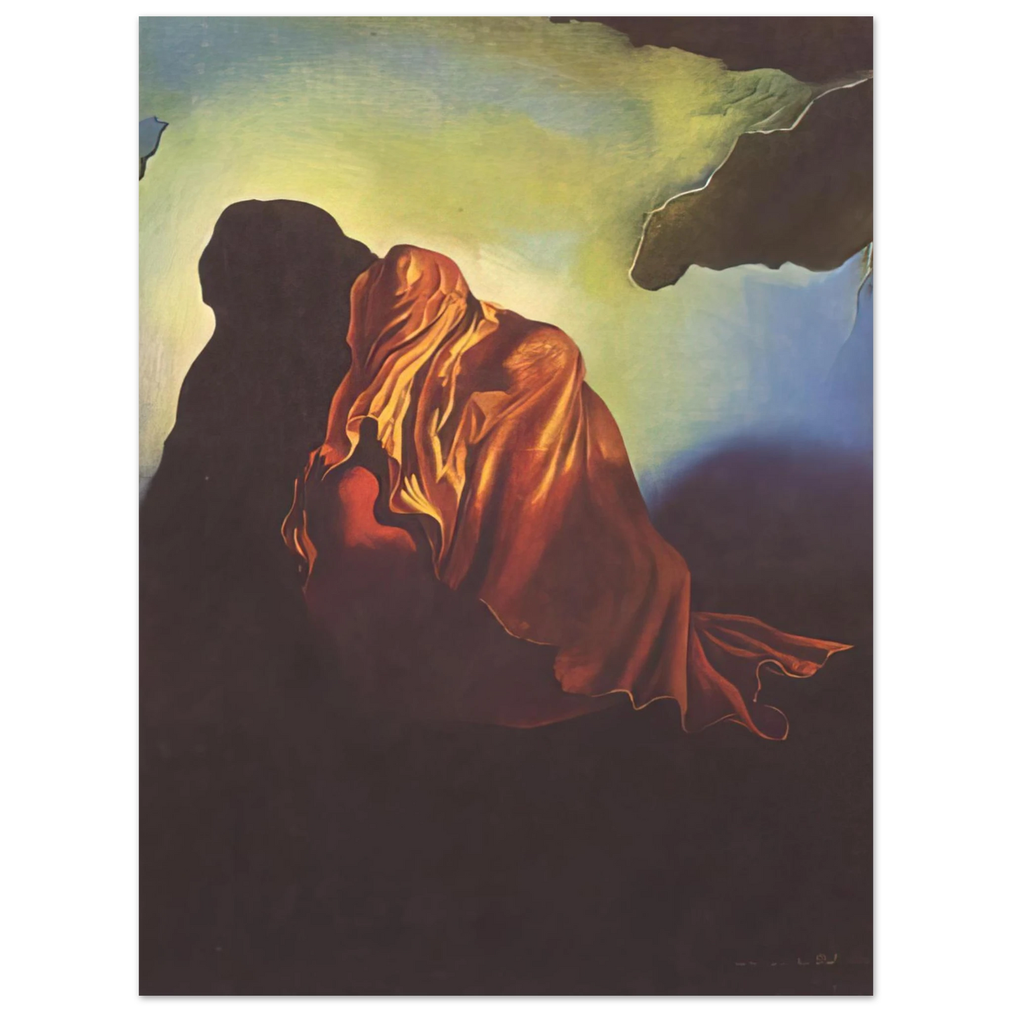 Salvador Dali - THE VEILED HEART 75x100 cm / 30x40inches Fine Art Poster