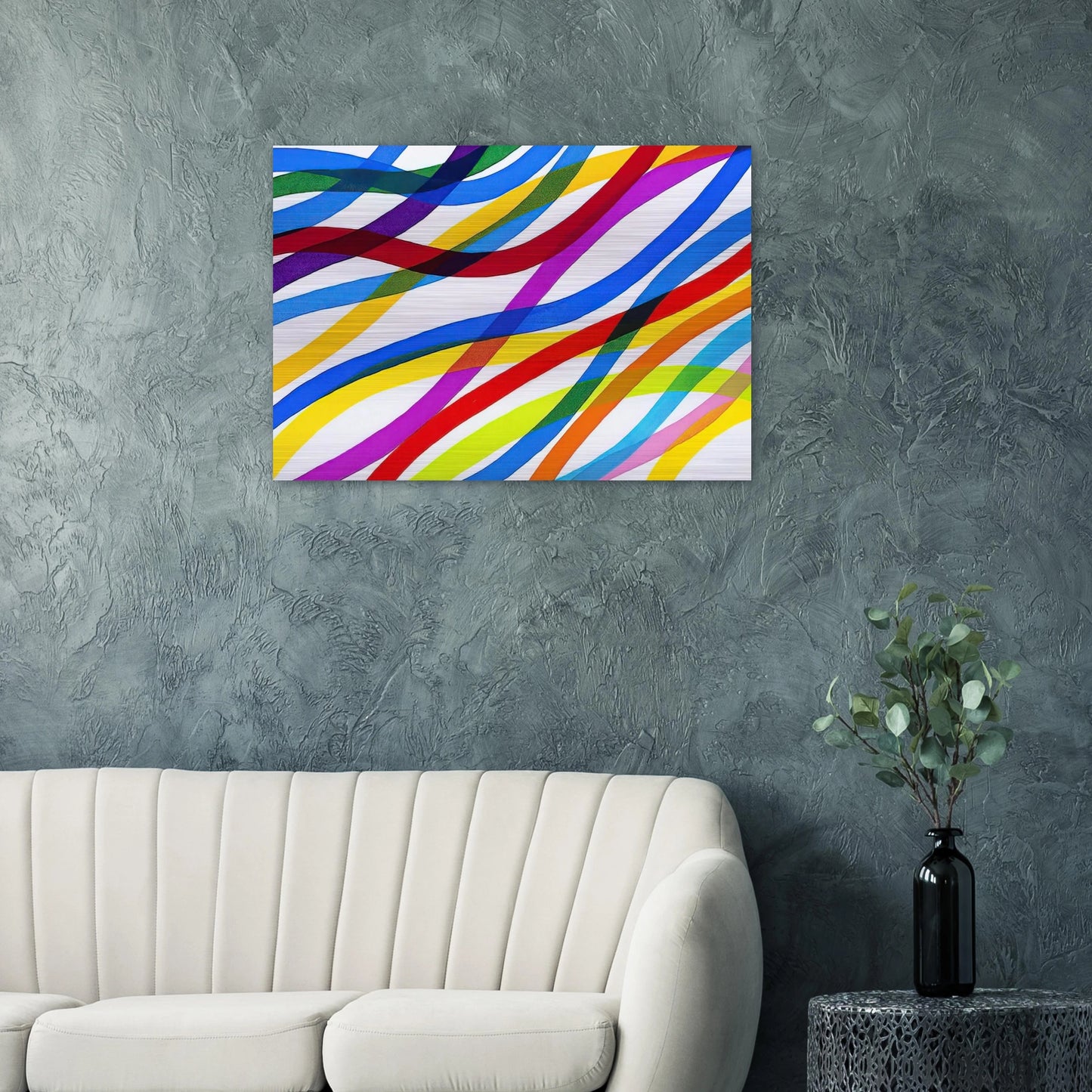 Untitled - 1990 - Piero Dorazio Brushed Aluminum Print - 70x100 cm / 28x40 inches | Piero Dorazio Aluminum Print | Piero Dorazio Prints