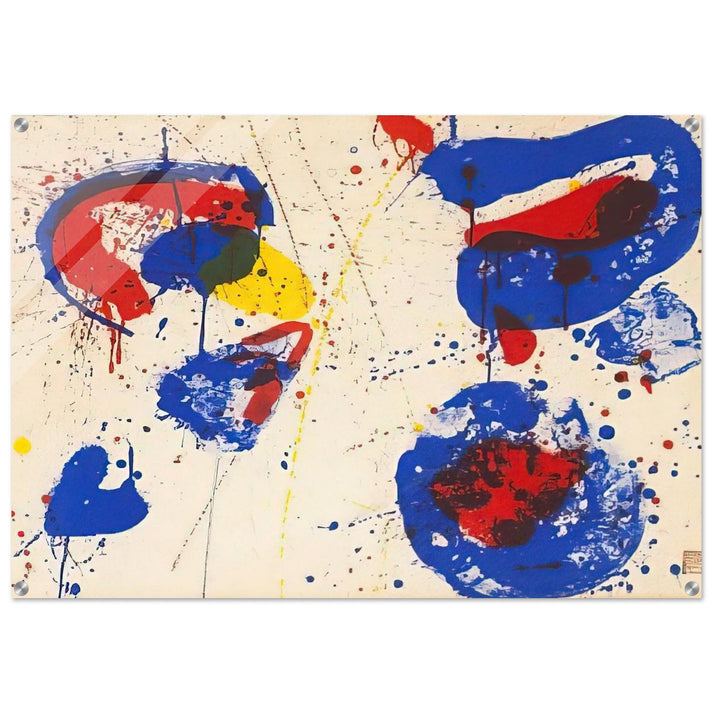 Hurrah for the Red, White, and Blue - Sam Francis Acrylic Print - 70x100 cm / 28x40″ inches