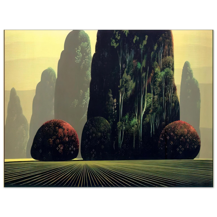 Eyvind Earle - Autumn Eucalyptus 75x100 cm / 30x40inches Fine Art Poster