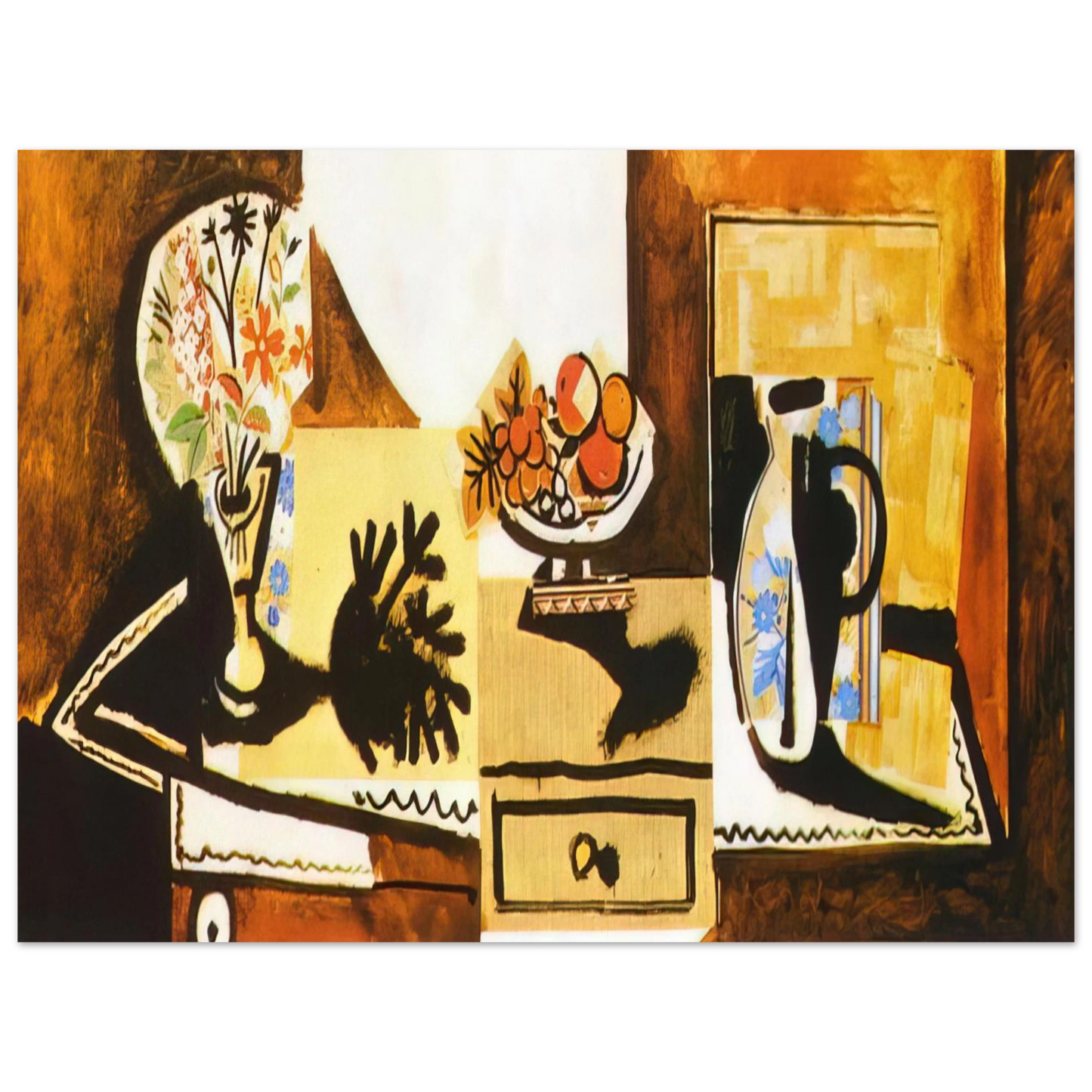 Pablo Picasso - Still life on the dresser 75x100 cm / 30x40inches Fine Art Poster