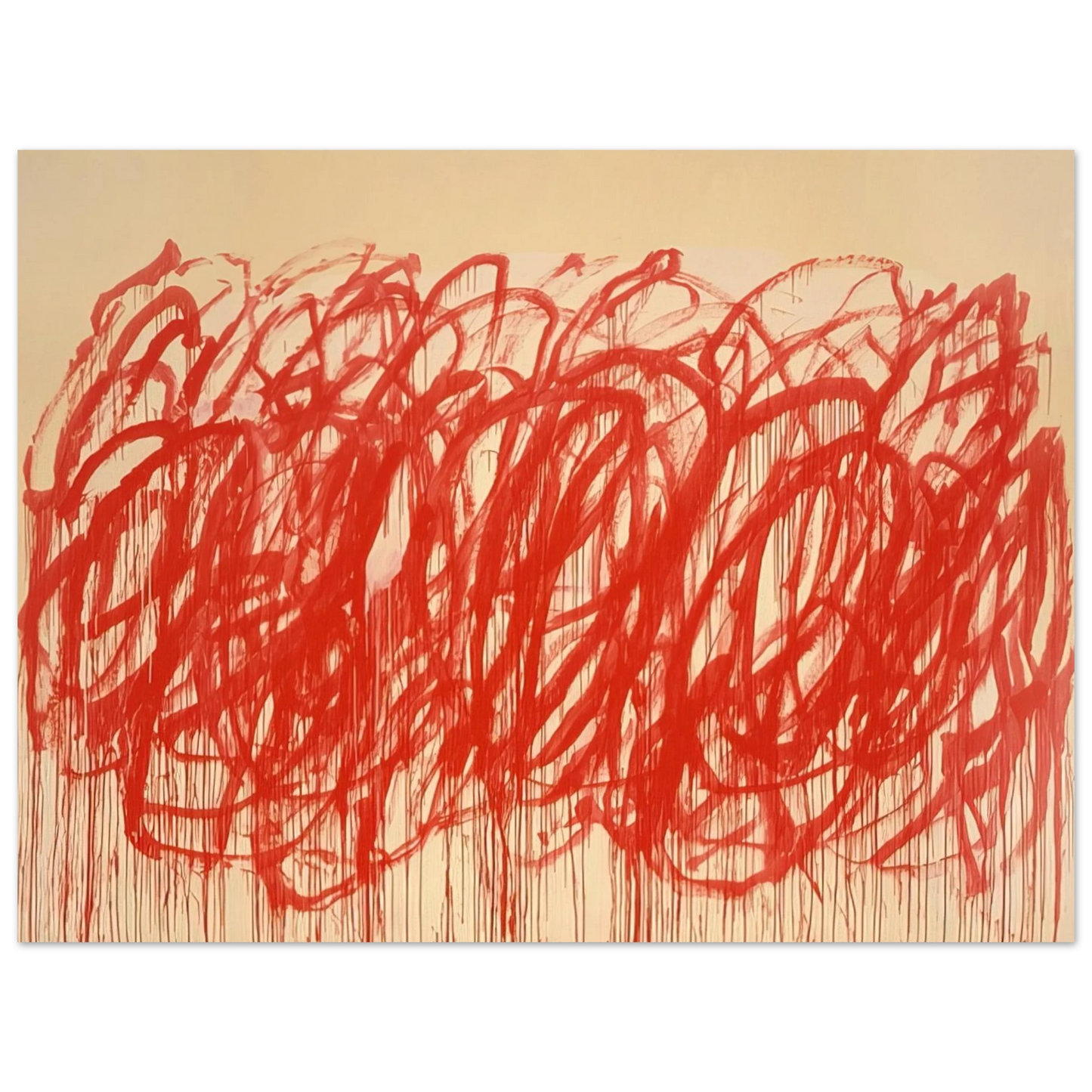 Cy Twombly - Untitled Bacchus 75x100 cm / 30x40inches Fine Art Poster
