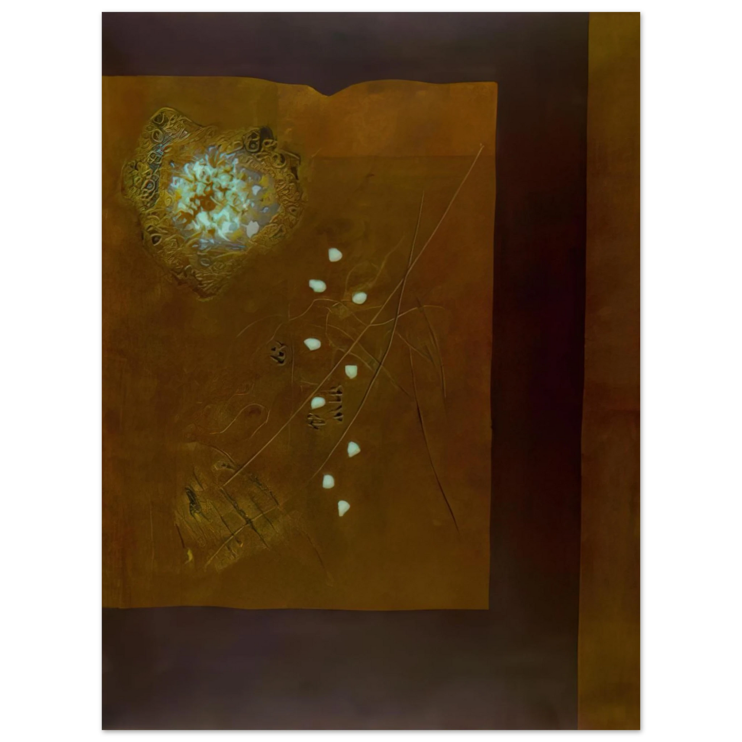 Hiroyuki Tajima - Brown Wall - 1971 75x100 cm / 30x40inches Fine Art Poster