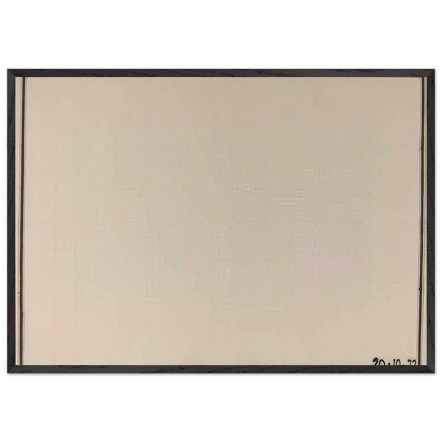 Mr Paranoia VII 201072 No 106 - 1972 - Bob Law 70x100 cm / 28x40 inches Framed Art Print – Black Wooden Frame