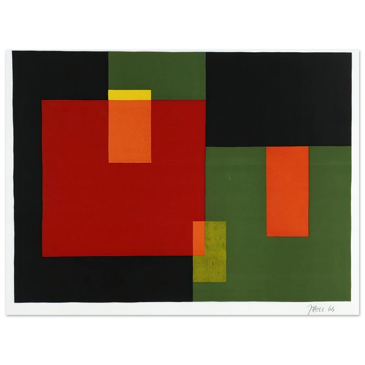 Johannes Itten - Untitled - 1966 75x100 cm / 30x40inches Fine Art Poster
