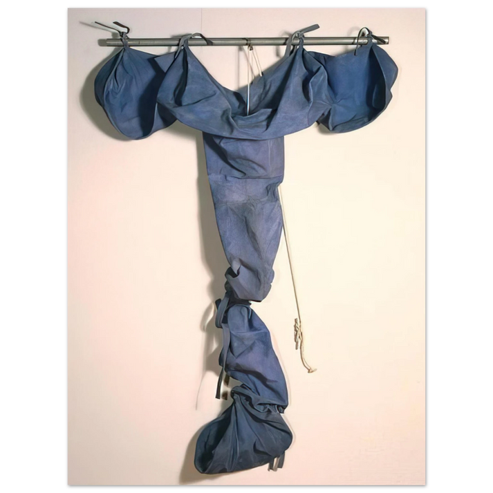 Claes Oldenburg - SOFT DRAINPIPE BLUE COOL VERSION 1967 75x100 cm / 30x40inches Fine Art Poster