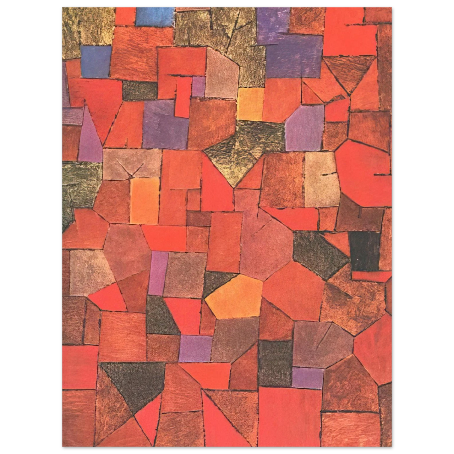 Paul Klee - MOUNTAIN VILLAGE AUTUMNAL 1934 75x100 cm / 30x40inches Fine Art Poster