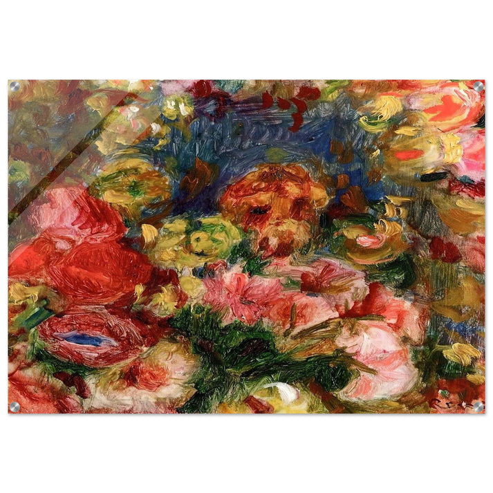 Flowers - Pierre-Auguste Renoir Acrylic Print - 70x100 cm / 28x40″ inches