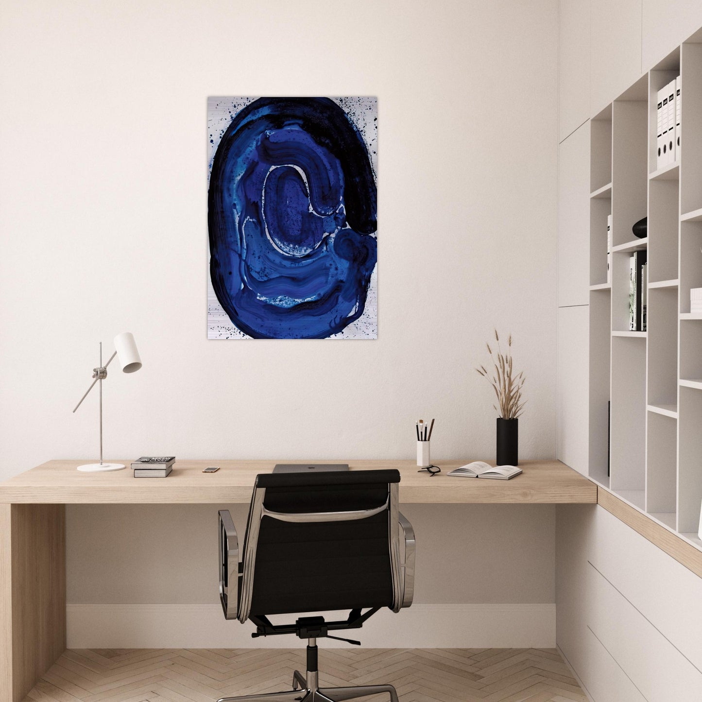 Untitled SF 84-045 - Sam Francis Brushed Aluminum Print - 70x100 cm / 28x40 inches | Sam Francis Aluminum Print | Sam Francis Prints